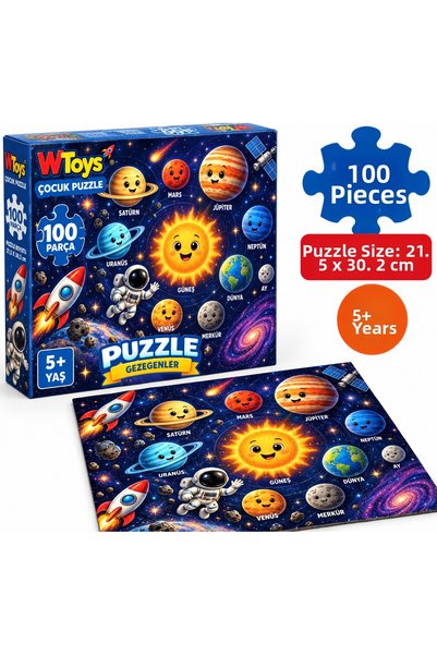 wdesing Planets 100 Piece Puzzle