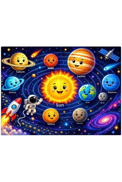 wdesing Planets 100 Piece Puzzle