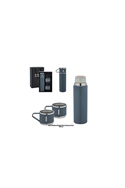Copyder طقم ترمس فولاذي 3 قطع / 500 مل 23 × قطر 6.5 سم سطح مقاوم للخدش