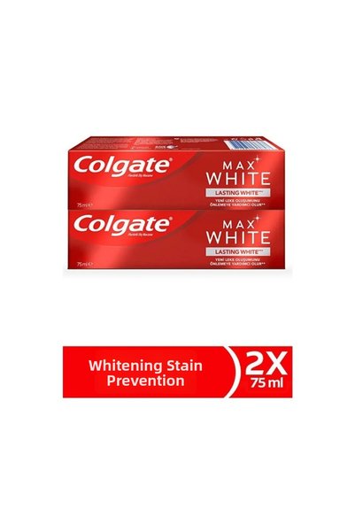 Colgate معجون أسنان ماكس وايت للتبييض 75 مل × 2 قطعة
