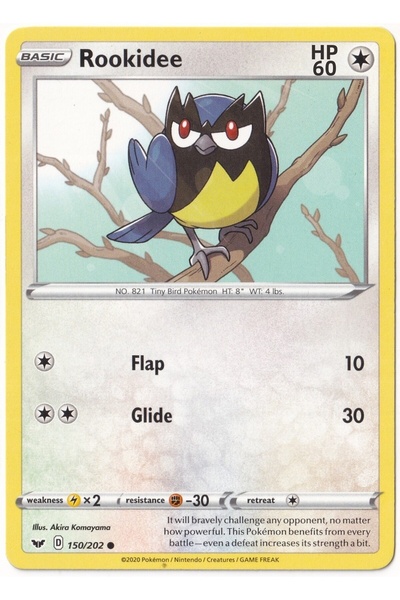 Pokemon Rookidee # 150 - Sw.Rd & Sh.Eld - Card (Mint)