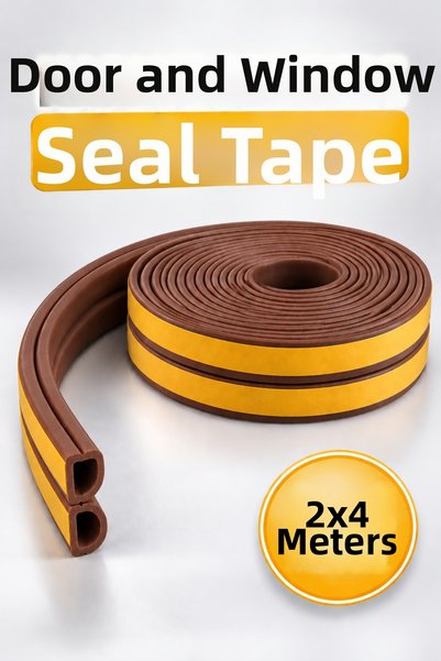 Alıç شريط عازل للأبواب والنوافذ بني اللون 2x4 متر - شريط عازل للحرارة والبرود...