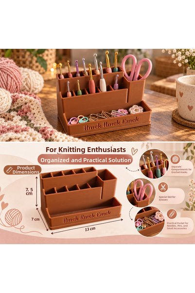 Devletli 3d Crochet-Scissors Organizer-Knitting Organizer
