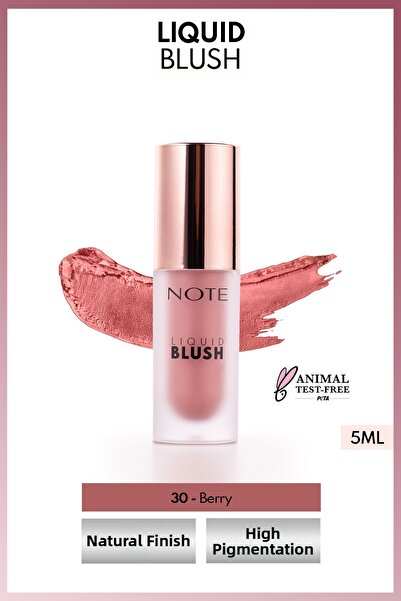 NOTE Liquid Blush Moisturizing Liquid Blush - 30 Berry (Shimmering)