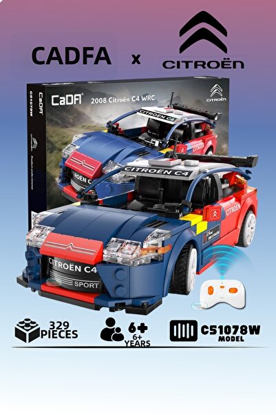 cada Citroen C4 Wrc Licensed Race Car with 329 Pieces Blocks 2.4Ghz Remote Co...