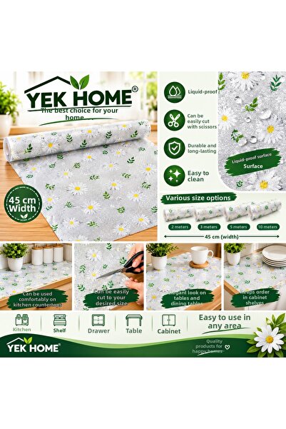 yek home tekstil evinizin her yerinde 2-3-5-10 metri X 45 cm Rolă de căptușea...