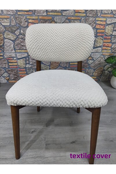 COVER TEKSTİL Bohemian New Model Chair Cover Jacquard Chickpea Pattern