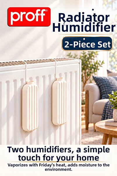 Proff 2-Piece Vertical Heating Water Container with Hanger - Natural Room Hum...