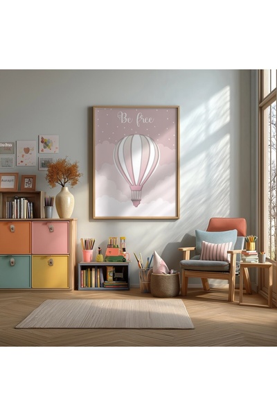 KEYFHOME Poster de pictură MDF înrămat cu textul „Be Free Butterfly” Cadou de...
