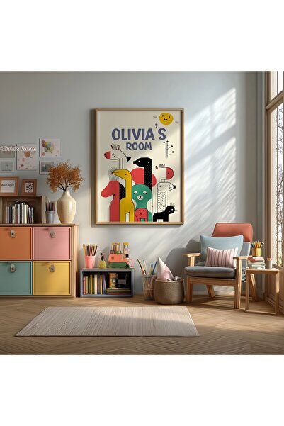 KEYFHOME Camera Oliviei Animale Încadrat MDF Poster de pictură Decor de peret...