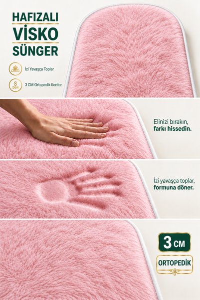 Carpetella 3 cm Orthopedic Sponge Plush Visco Prayer Mat Soft Knee-Pain Relief Prayer Mat