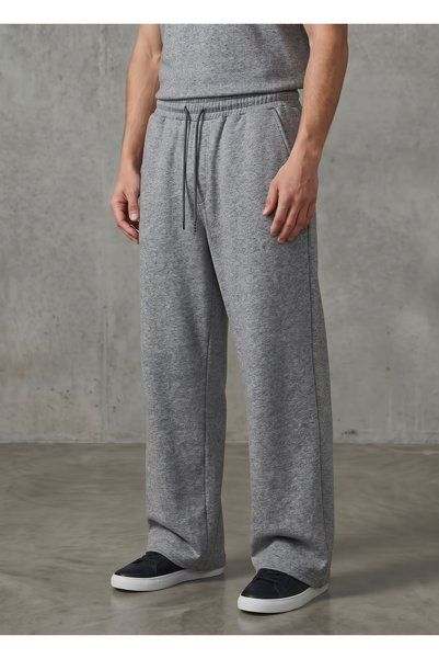 KAPHONE Erkek Baggy 3 İp İçi Yünlü Eşofman Altı