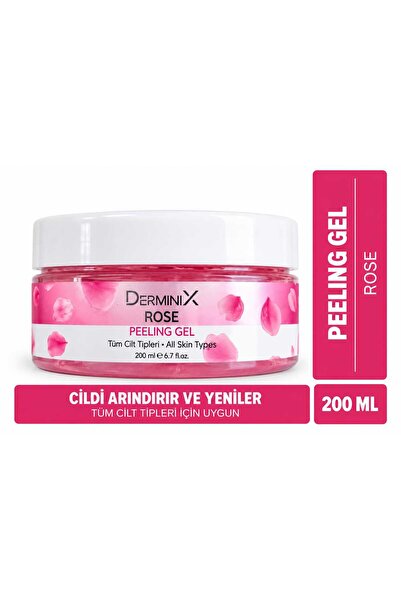 Derminix Arındırıcı Ve Aydınlatıcı Yüz Peelingi - Rose Peeling Cream Jel 200ml