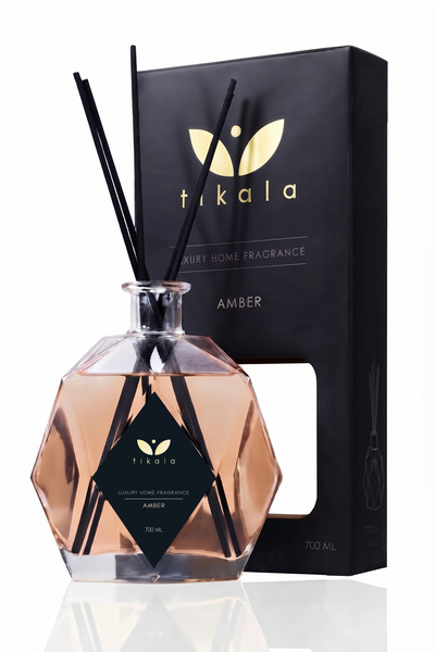 tikala Bambu Çubuklu Kristal Oda Kokusu Amber 700 ML - Home Fragrance 700 ML ...