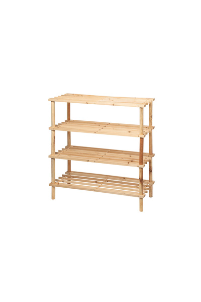 Target Home Παπουτσοθήκη-Ραφιέρα ξύλινη Bamboo με 4 ράφια σε φυσικό χρώμα 63x...