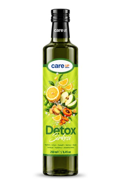 Care Up Detox Sirkesi Sandaloz Sakızı, Yeşil Erik, Kayısı Içeren 250ml