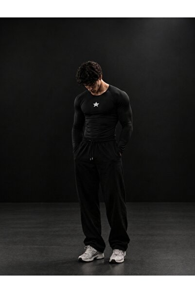 fightron Erkek Compression Uzun Kollu Spor Tişört Slim Fit Fitness Gym Antren...