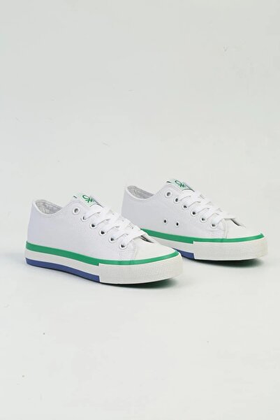 Benetton Women's Men's Unisex Linen Sports Shoes