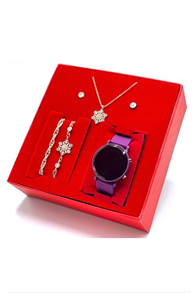 wesscollection Kadın Kol Saati Kolye Bileklik ve Küpe Seti