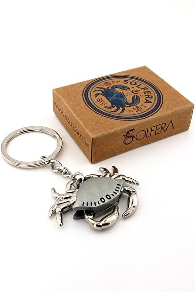 Solfera Crab Movable Legged Design Metal Keychain Kc880