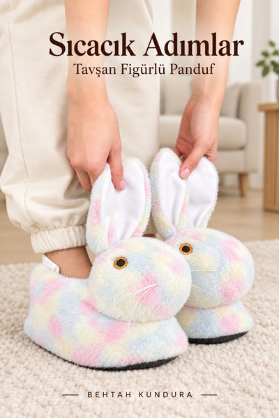 Behtah Kundura Unisex papuče u obliku zeca Pliš Kućne papuče Kućne čizme Kućn...