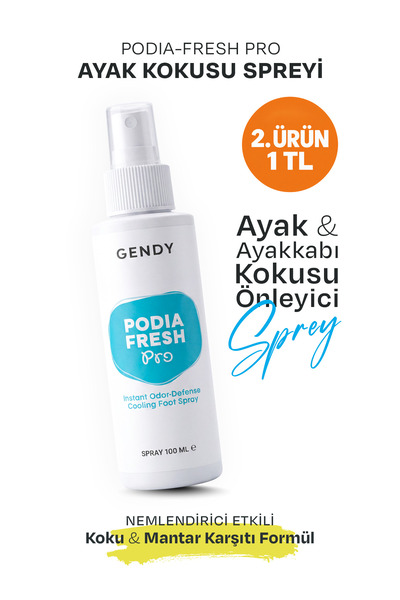 GENDY Podia-Fresh Pro - Ayak ve Ayakkabı Kokusu Önleyici, Bakteri Karşıtı ve ...