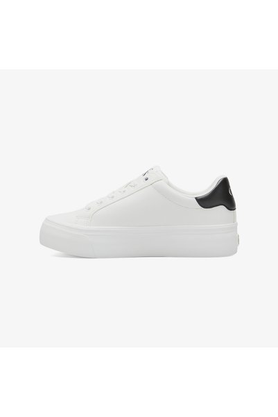 Calvin Klein Vulc Flatform Laceup Low Kadın Beyaz Sneaker