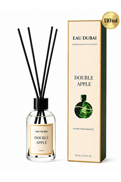 Eau Dubai Odorizant de cameră cu bețișoare, Măr dublu, 110 ml