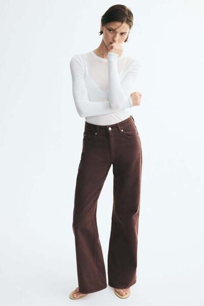 H&M Wide High Jeans