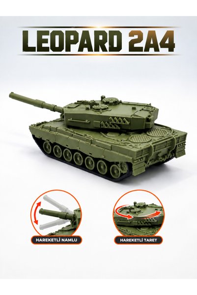 TREDO Leopard 2A4 Tank Modeli - Detaylı 3D Baskı Askeri Maket
