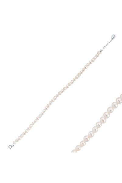 birinci 1926 14 Ayar Altın 5 mm Sıralı Top Barok İnci Bileklik