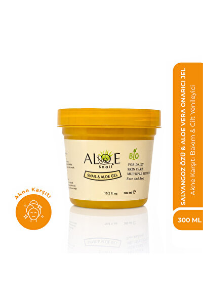 Bio Asia Salyangoz & Aloe Vera Jel – Akne Karşıtı, Cilt Yenileyici & Sıkılaşt...