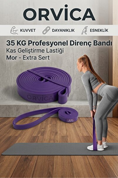 ORVİCA 35 KG Direnç Bandı Kas Geliştirme Lastiği Fitness Pilates Cross Traini...