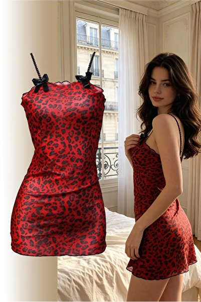 JInsh Hot Lady Party Club Bar Perspective Nightgown Women Sexy Leopard Print ...