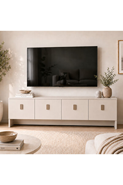 ALONEX HOME Star TV Ünitesi 180 cm 4 Kapaklı Modern Çok Amaçlı Televizyon Seh...