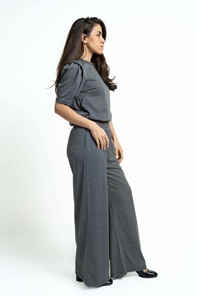 mica Women's Long Printed Wide-Leg Trousers