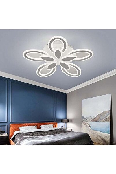 LightPlanet Plafonieră LED dimabilă, cu WiFi și telecomandă, 67 × 8 cm, negru