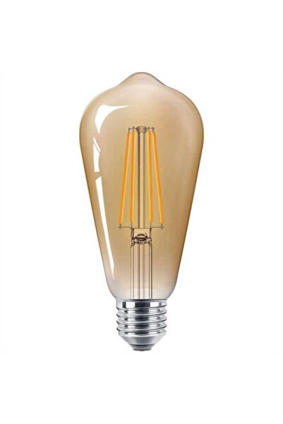 Jiju Λαμπτήρας LED Filament Classic ST64 E27 7W 650LM Θερμό Φως 2200 K, Χρυσός