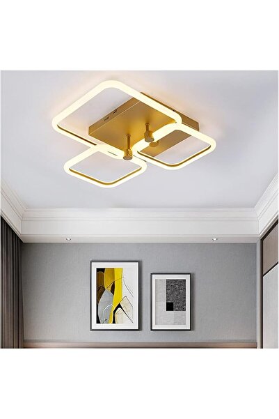 edc Gold LED Chandelier with Remote Control White wifi 24G adjustable intensi...