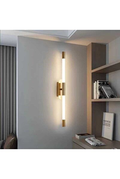 LightPlanet Aplică de perete LED aurie, 60 cm, 16W, 800 lm, 3 culori de lumină