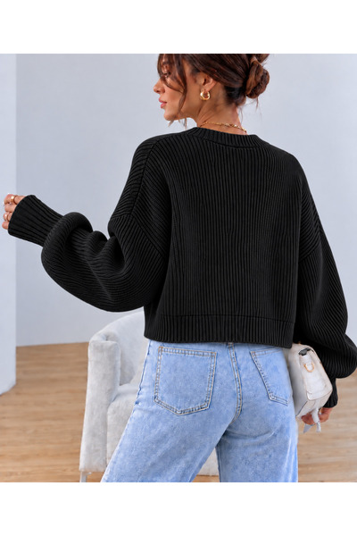 moda mh 3 Button Detail Tricot Cardigan