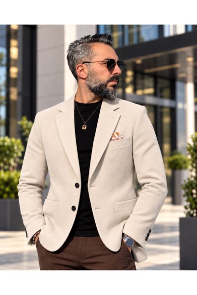 higo Men's Riviera Prestige Slim Fit Blazer Jacket