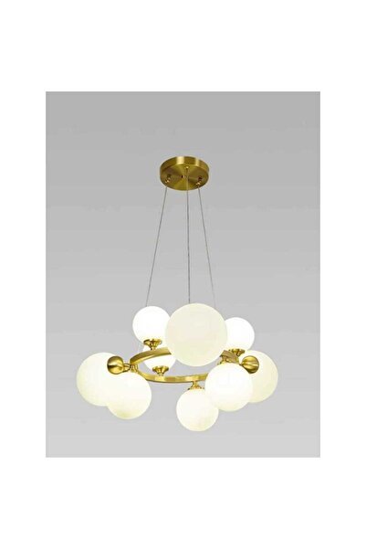 LightPlanet Lustră suspendată modernă cu 9 becuri G9, 3 culori de lumină, 60 ...