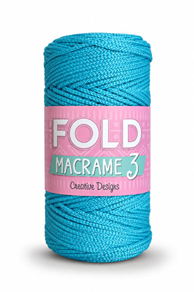 FOLD Yarn Makrome No:3 - 230 Polyester Makrome Ipi 1 Mm - 100 gr - 115 M Supl...