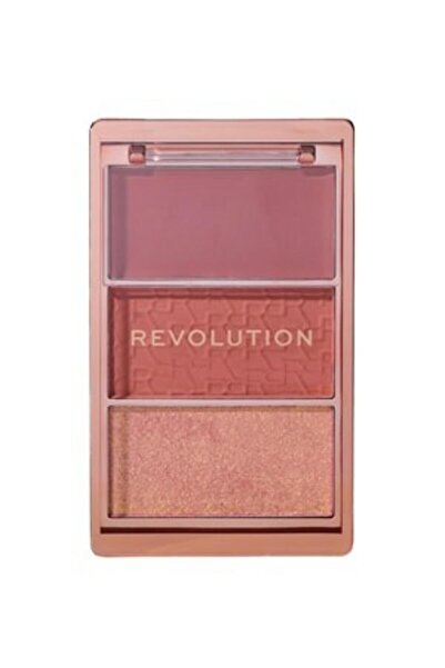 Revolution Paletă de blush și iluminator mat Make-up Blush Icon, Nuanța Aura ...