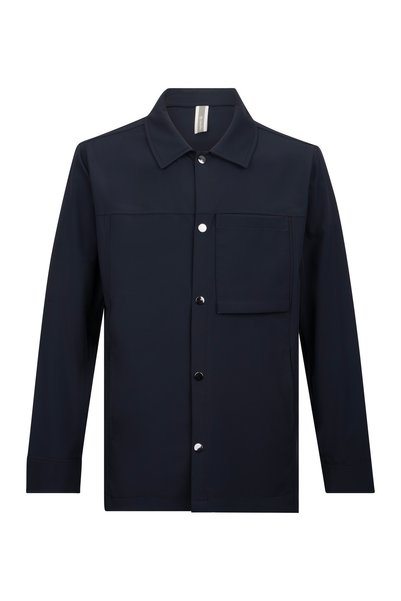 BRANDHILLS Black Color Men's Polyester Technical Overshirt