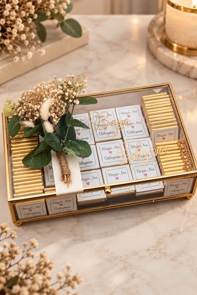 Denseden 80 Adet Kız Isteme,özel Gün Çikolatası Damat Bohcası Söz Nişan Nikah Madlen Cikolata