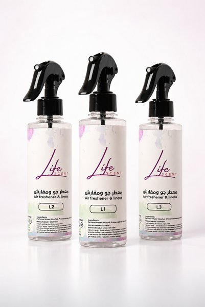 Life scent البكج الاقتصادي للبيت من لايف سنت | طقم معطرات الجو (3 حبات × 275 مل)