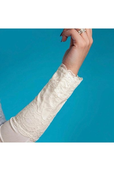 İSTDONATELLA Lace Embellished Arm Covers