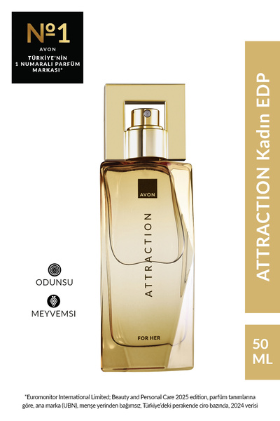 AVON Attraction Kadın Parfüm 50 Ml. ve Vücut Losyonu Paketi